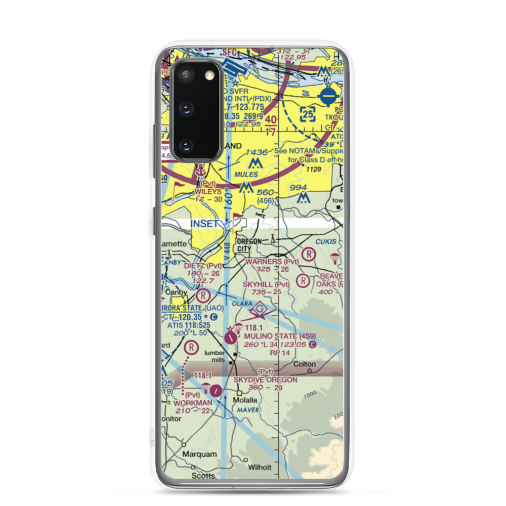 Fairways Airport (OG20) VFR Sectional Samsung Case Samsung Galaxy S20 model shown