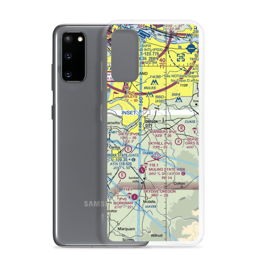 Fairways Airport (OG20) VFR Sectional Samsung Case Samsung Galaxy S20 model shown