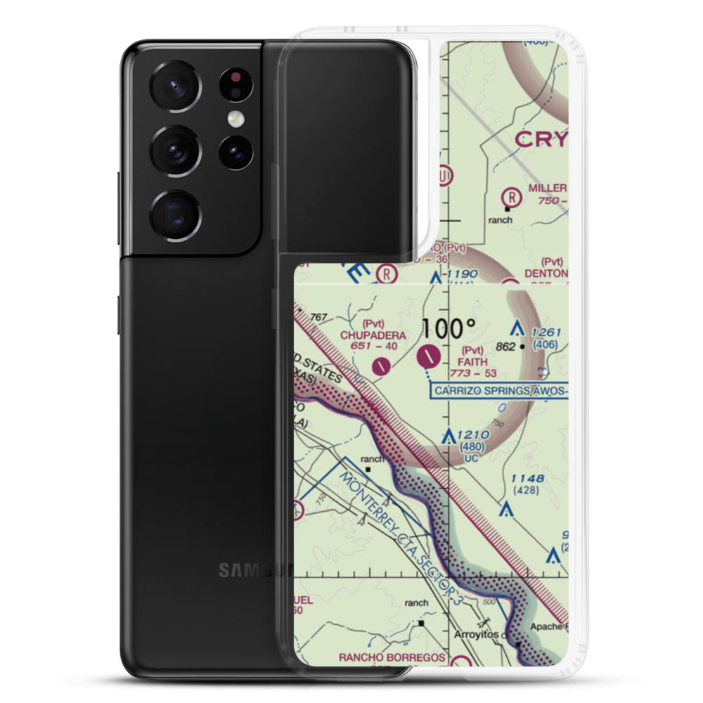 Faith Ranch Airport (XA89) VFR Sectional Samsung Case Samsung Galaxy S21 Ultra model shown
