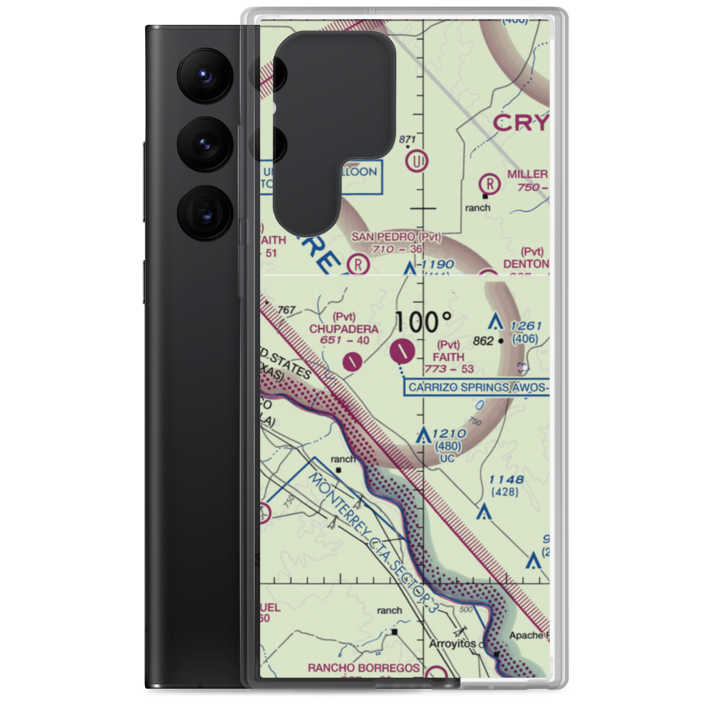 Faith Ranch Airport (XA89) VFR Sectional Samsung Case Samsung Galaxy S22 Ultra model shown