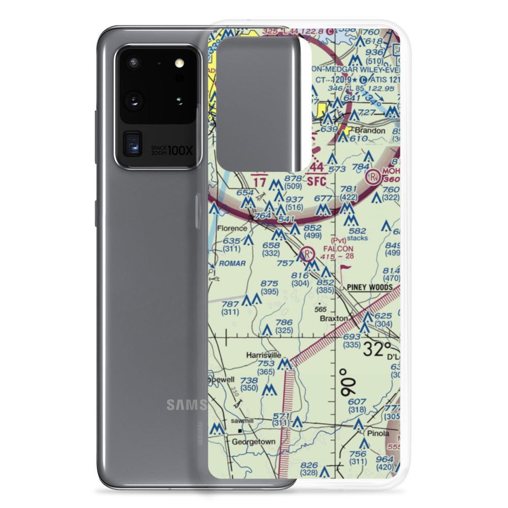 Falcon Field (MS69) VFR Sectional Samsung Case Samsung Galaxy S20 Ultra model shown