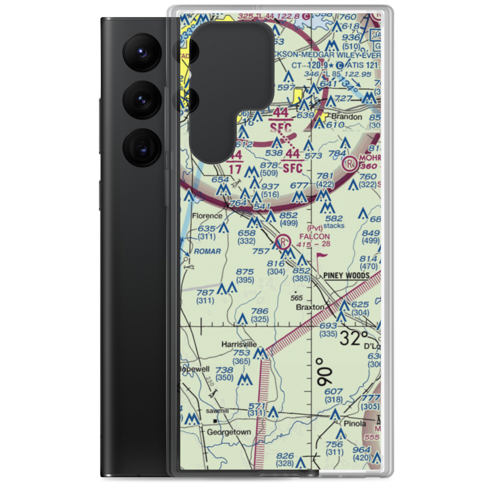 Falcon Field (MS69) VFR Sectional Samsung Case Samsung Galaxy S22 Ultra model shown