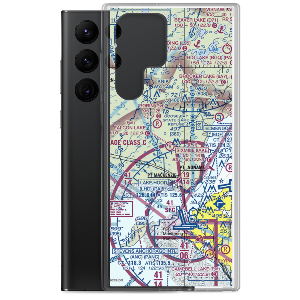 Falcon Lake Strip (0AK9) VFR Sectional Samsung Case Samsung Galaxy S22 Ultra model shown