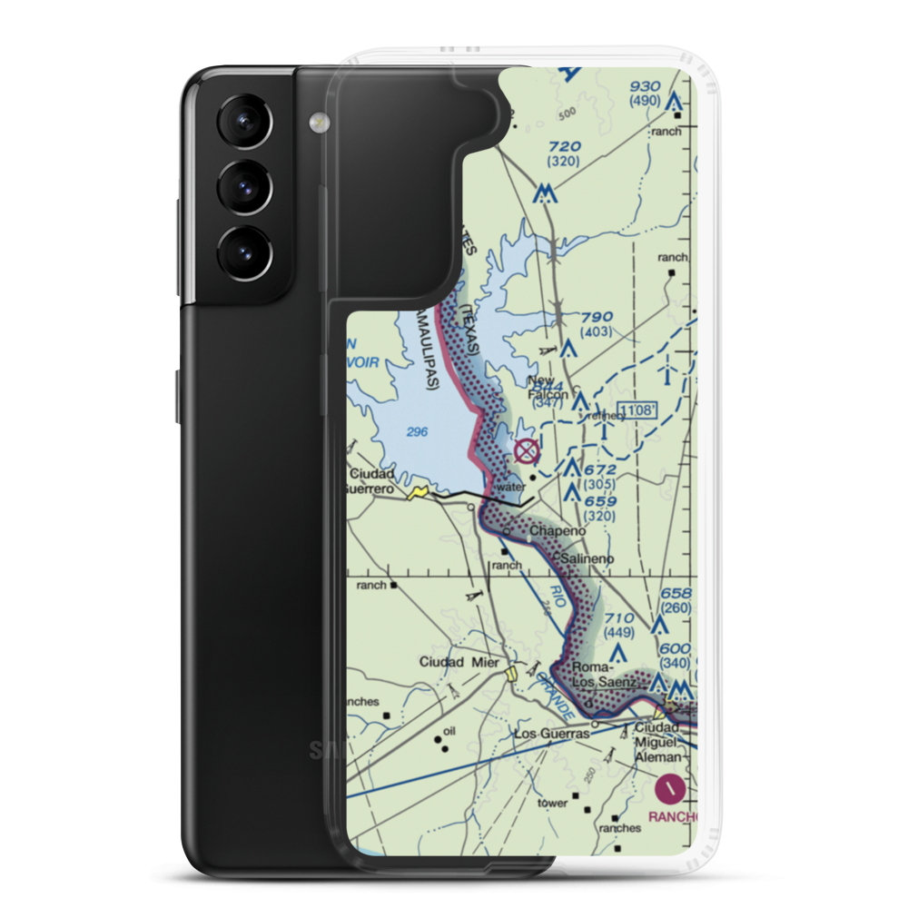 Falcon State Airport (FAL) VFR Sectional Samsung Case Samsung Galaxy S21 Plus model shown
