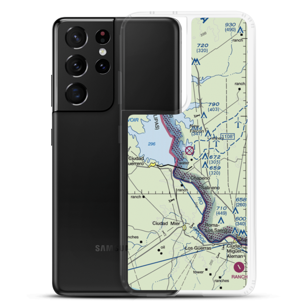 Falcon State Airport (FAL) VFR Sectional Samsung Case Samsung Galaxy S21 Ultra model shown