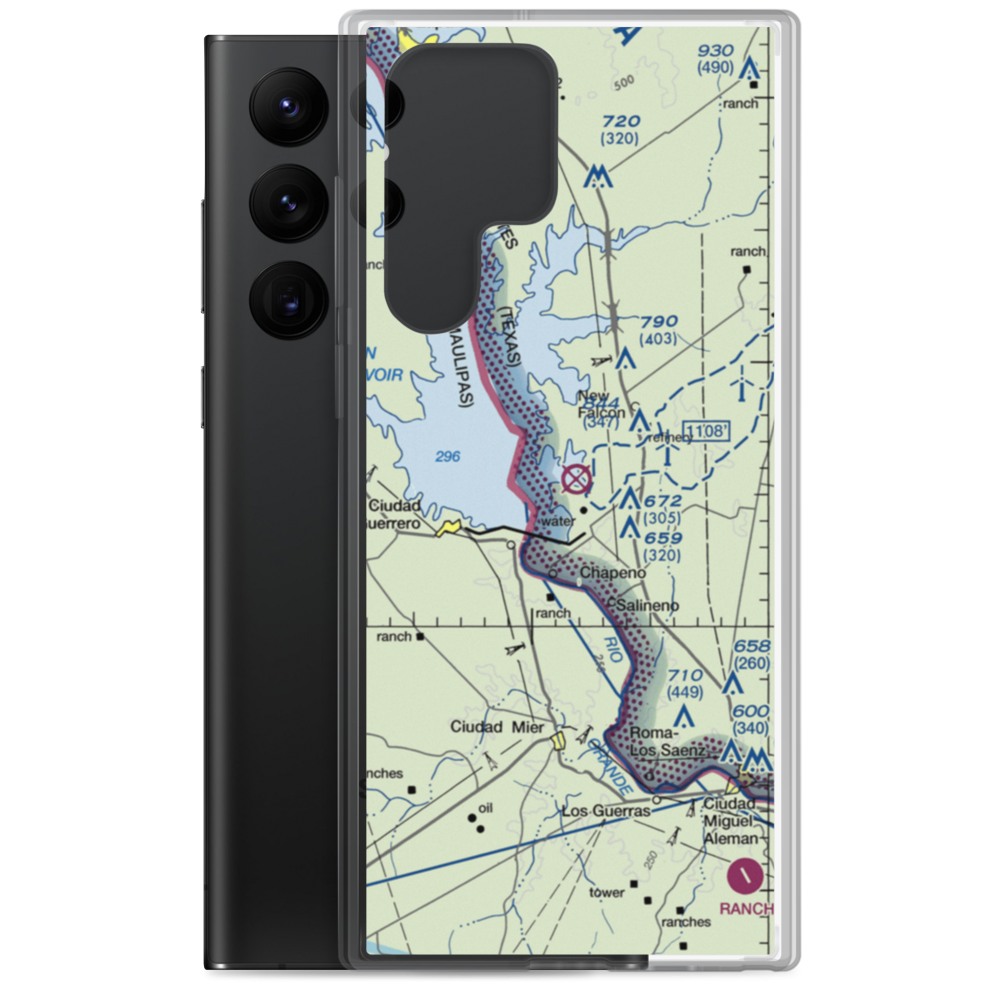 Falcon State Airport (FAL) VFR Sectional Samsung Case Samsung Galaxy S22 Ultra model shown