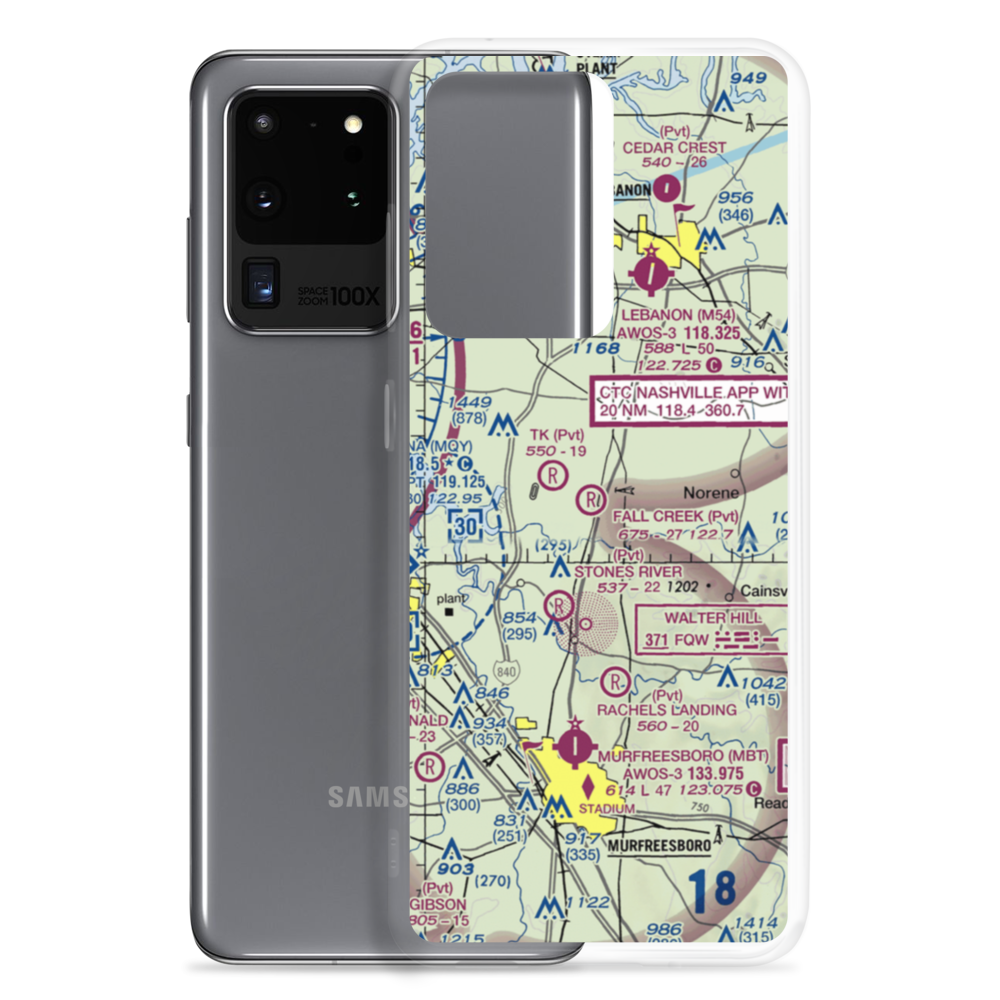 Fall Creek Field (TN96) VFR Sectional Samsung Case Samsung Galaxy S20 Ultra model shown