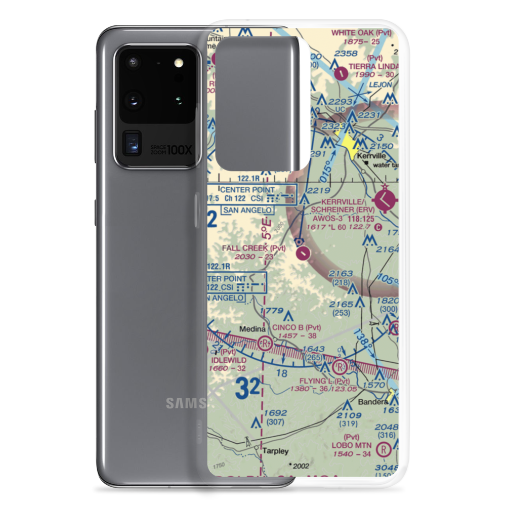 Fall Creek Ranch Airport (XA43) VFR Sectional Samsung Case Samsung Galaxy S20 Ultra model shown