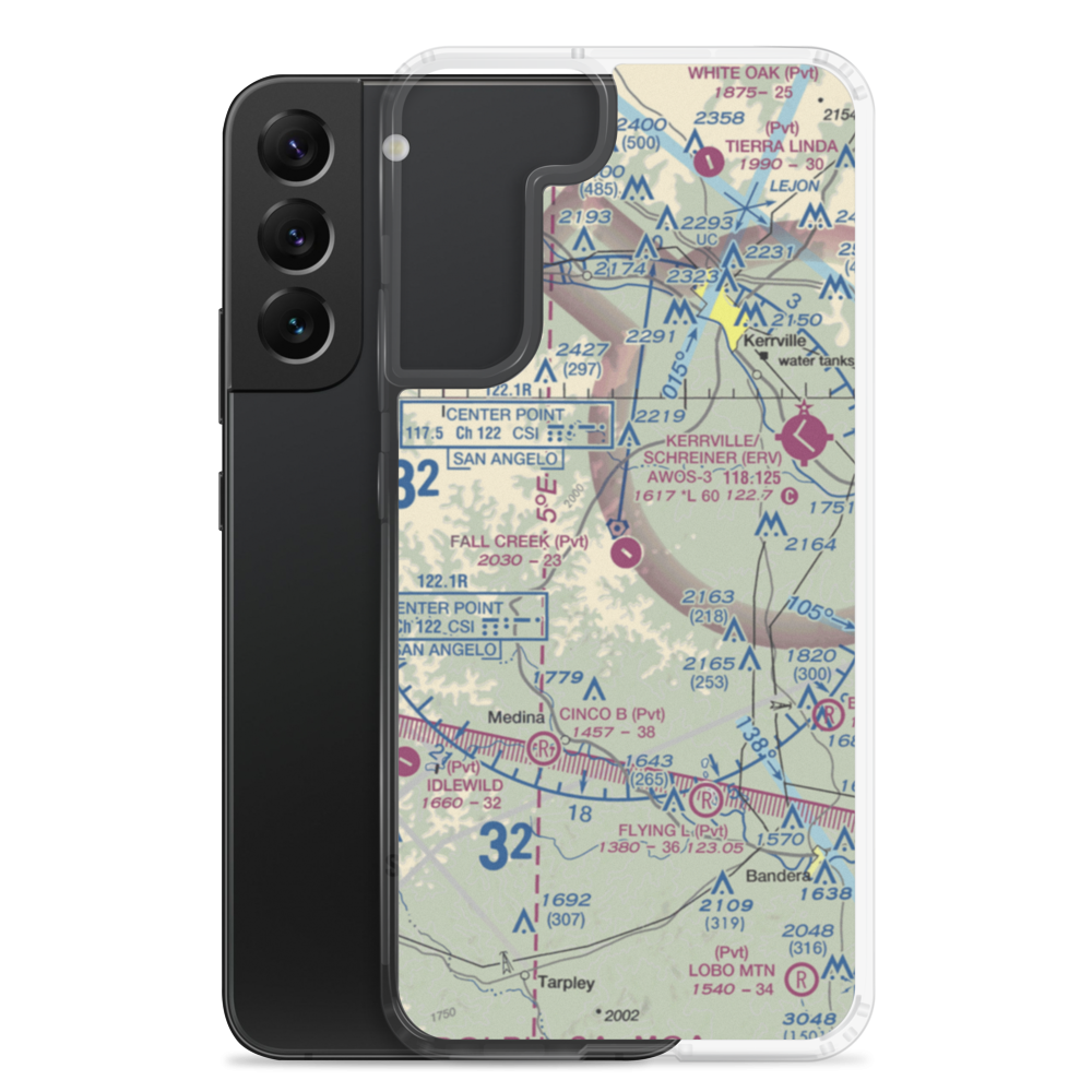 Fall Creek Ranch Airport (XA43) VFR Sectional Samsung Case Samsung Galaxy S22 Plus model shown