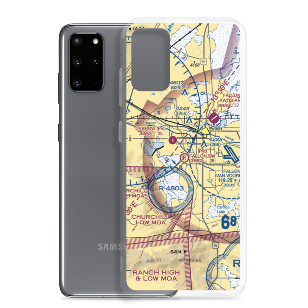 Fallon Southwest Airpark (1NV1) VFR Sectional Samsung Case Samsung Galaxy S20 Plus model shown