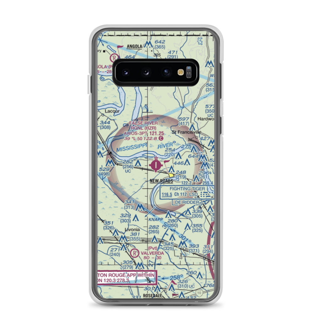 False River Regional Airport (HZR) VFR Sectional Samsung Case Samsung Galaxy S10 model shown