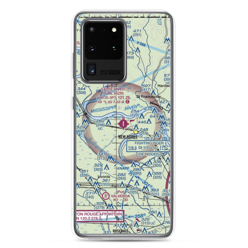 False River Regional Airport (HZR) VFR Sectional Samsung Case Samsung Galaxy S20 Ultra model shown