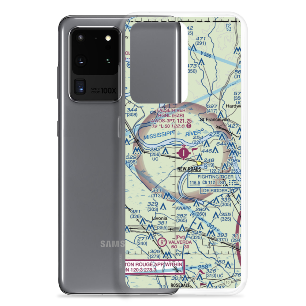 False River Regional Airport (HZR) VFR Sectional Samsung Case Samsung Galaxy S20 Ultra model shown