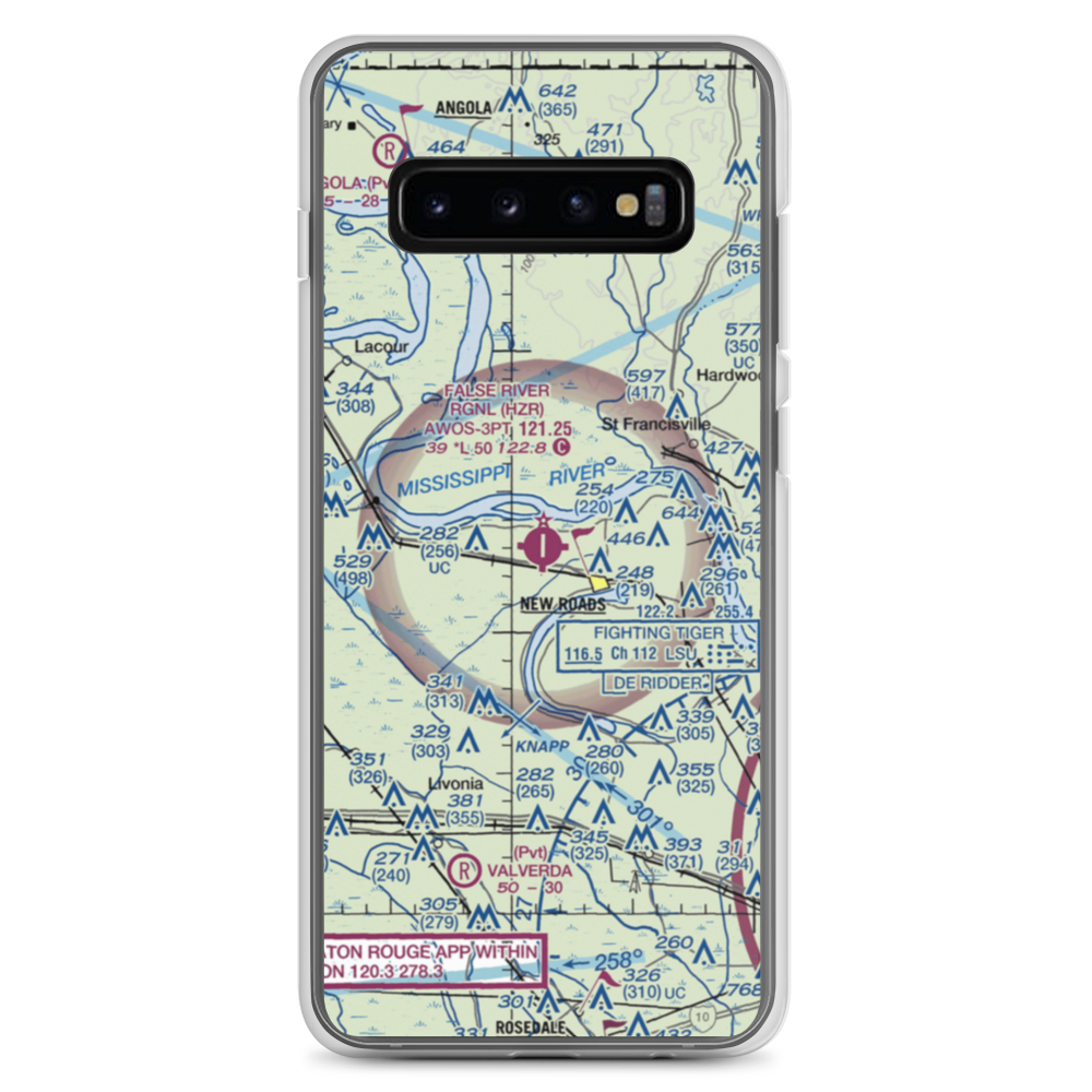 False River Regional Airport (HZR) VFR Sectional Samsung Case Samsung Galaxy S10+ model shown