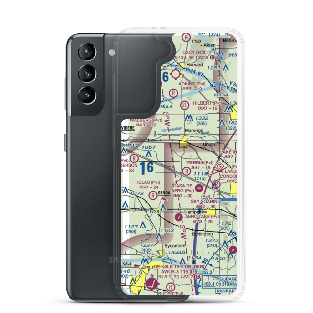 Far Field (65IL) VFR Sectional Samsung Case Samsung Galaxy S21 model shown