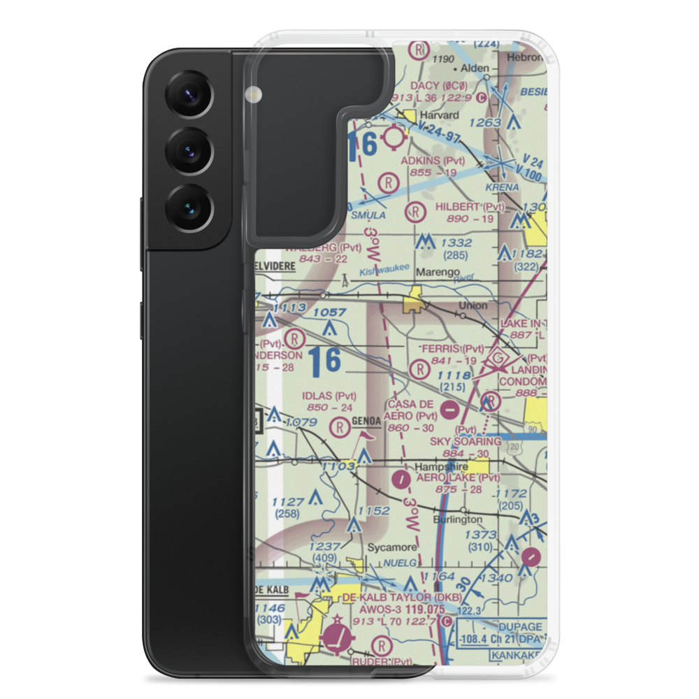 Far Field (65IL) VFR Sectional Samsung Case Samsung Galaxy S22 Plus model shown