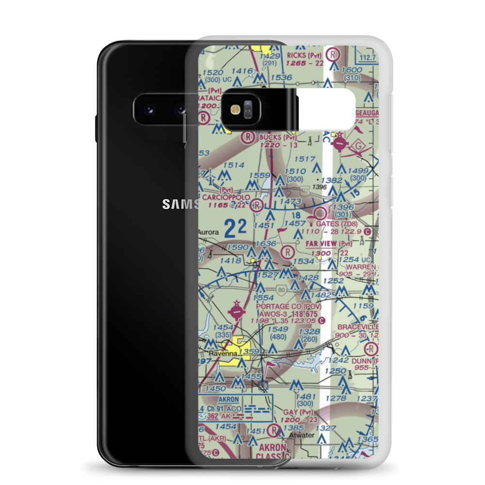 Far View Airport (OI41) VFR Sectional Samsung Case Samsung Galaxy S10 model shown