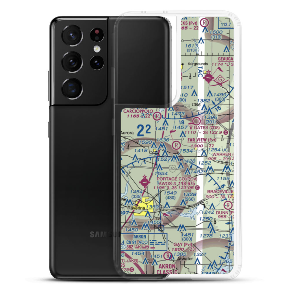 Far View Airport (OI41) VFR Sectional Samsung Case Samsung Galaxy S21 Ultra model shown