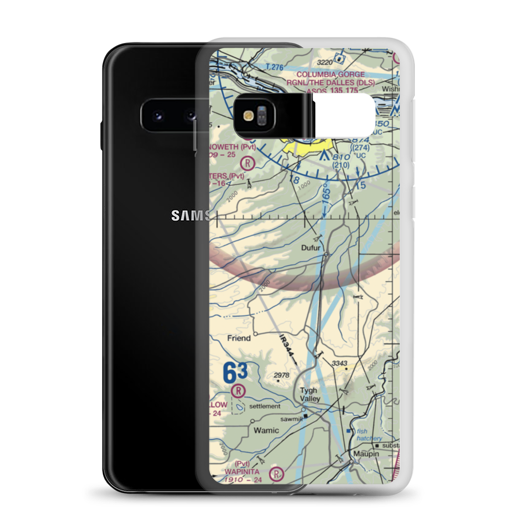 Fargher Airport (OR60) VFR Sectional Samsung Case Samsung Galaxy S10 model shown