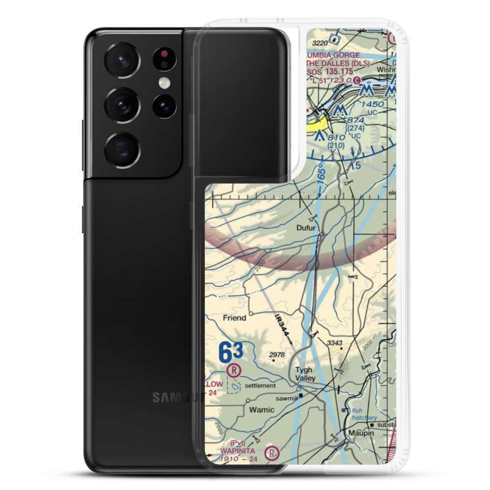 Fargher Airport (OR60) VFR Sectional Samsung Case Samsung Galaxy S21 Ultra model shown