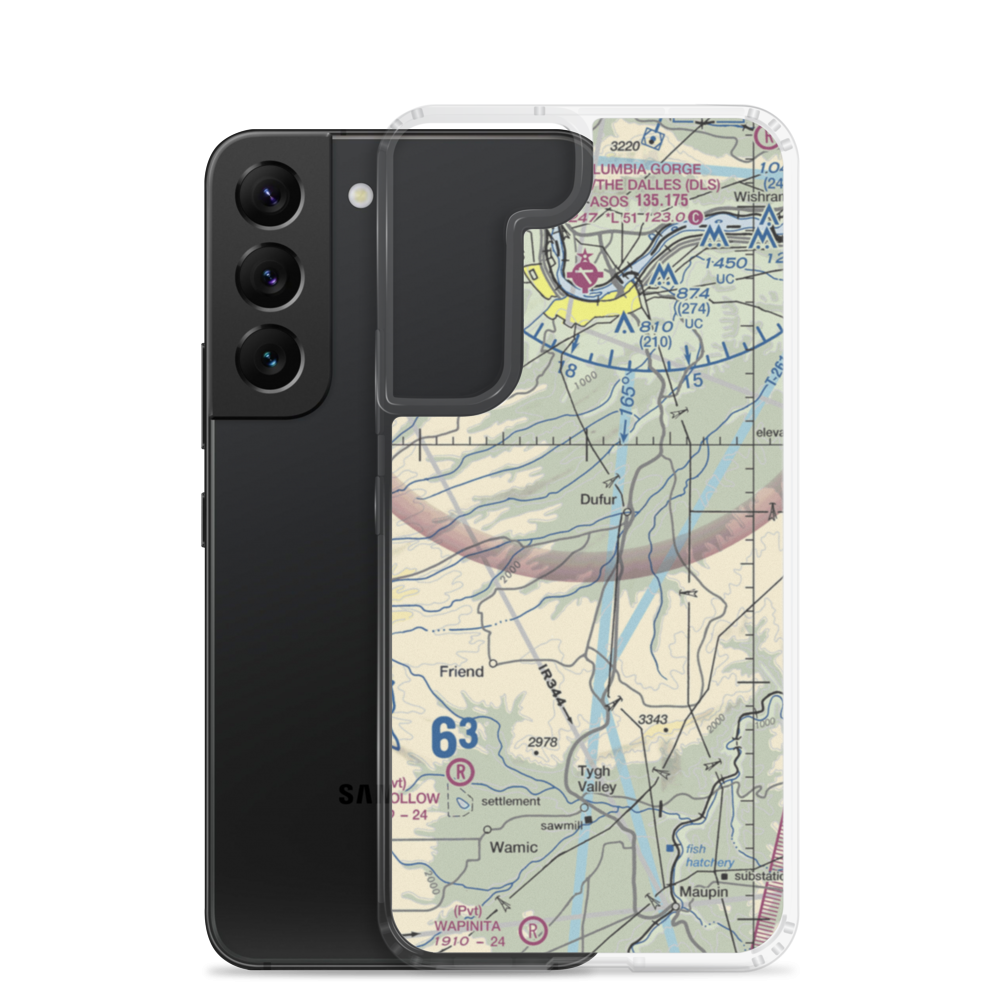 Fargher Airport (OR60) VFR Sectional Samsung Case Samsung Galaxy S22 model shown