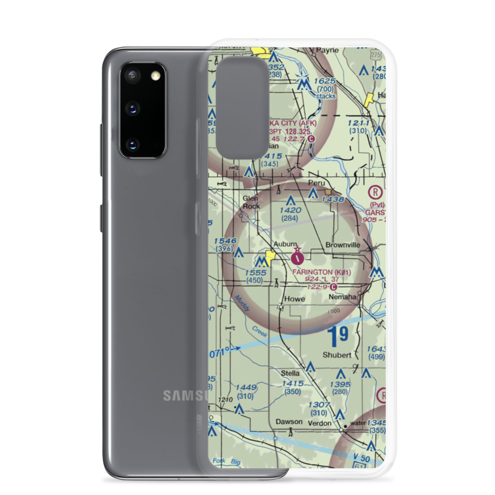 Farington Field (K01) VFR Sectional Samsung Case Samsung Galaxy S20 model shown