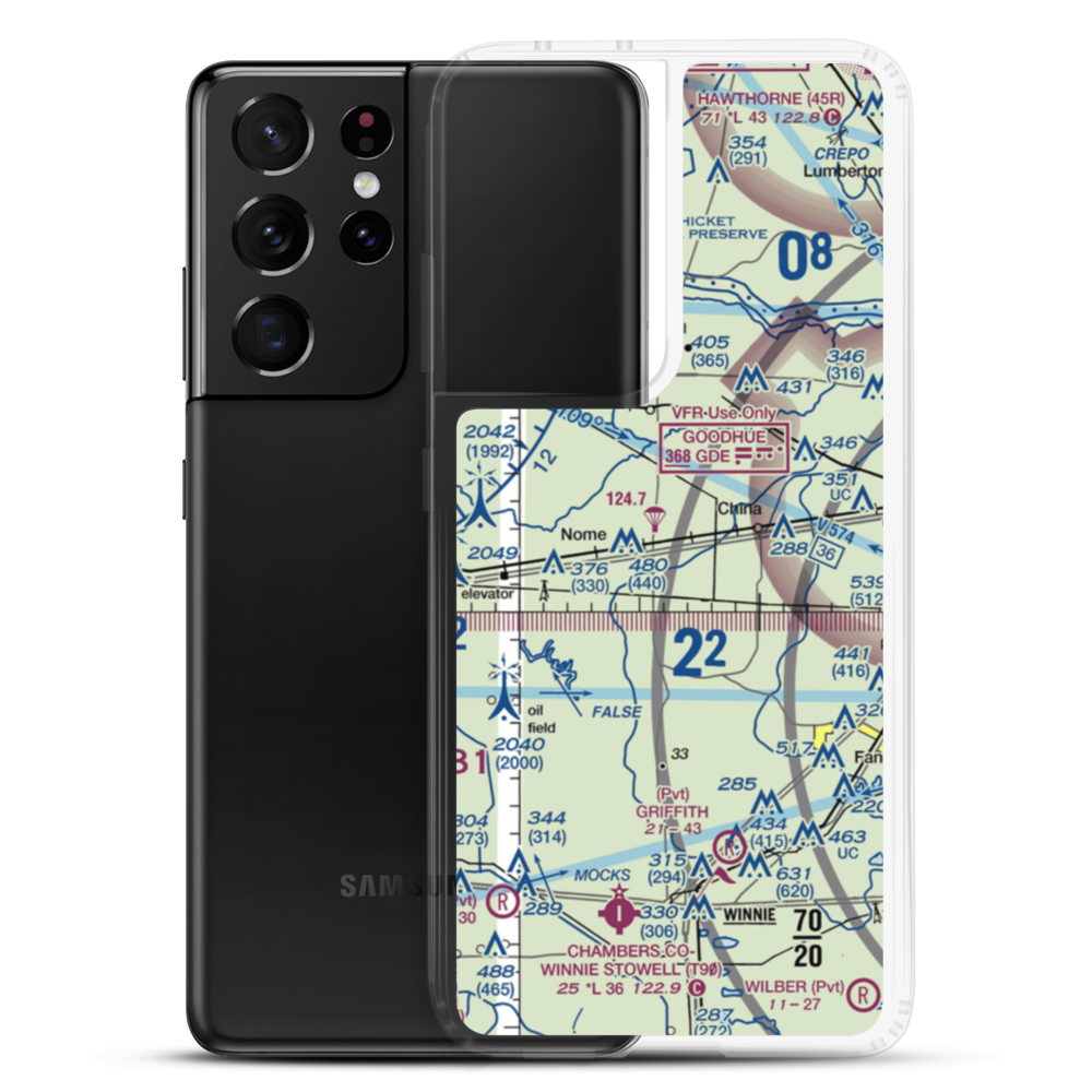 Farm Air Service Airport (XS27) VFR Sectional Samsung Case Samsung Galaxy S21 Ultra model shown