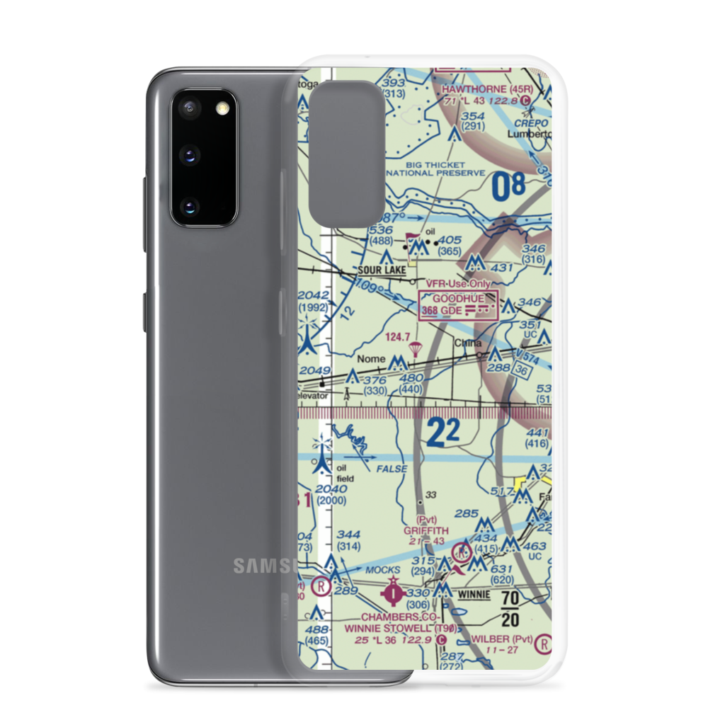 Farm Air Service Airport (XS27) VFR Sectional Samsung Case Samsung Galaxy S20 model shown