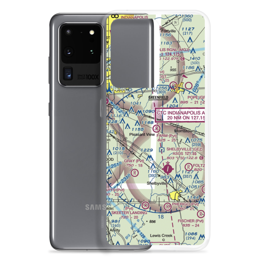 Farm Strip (IN98) VFR Sectional Samsung Case Samsung Galaxy S20 Ultra model shown