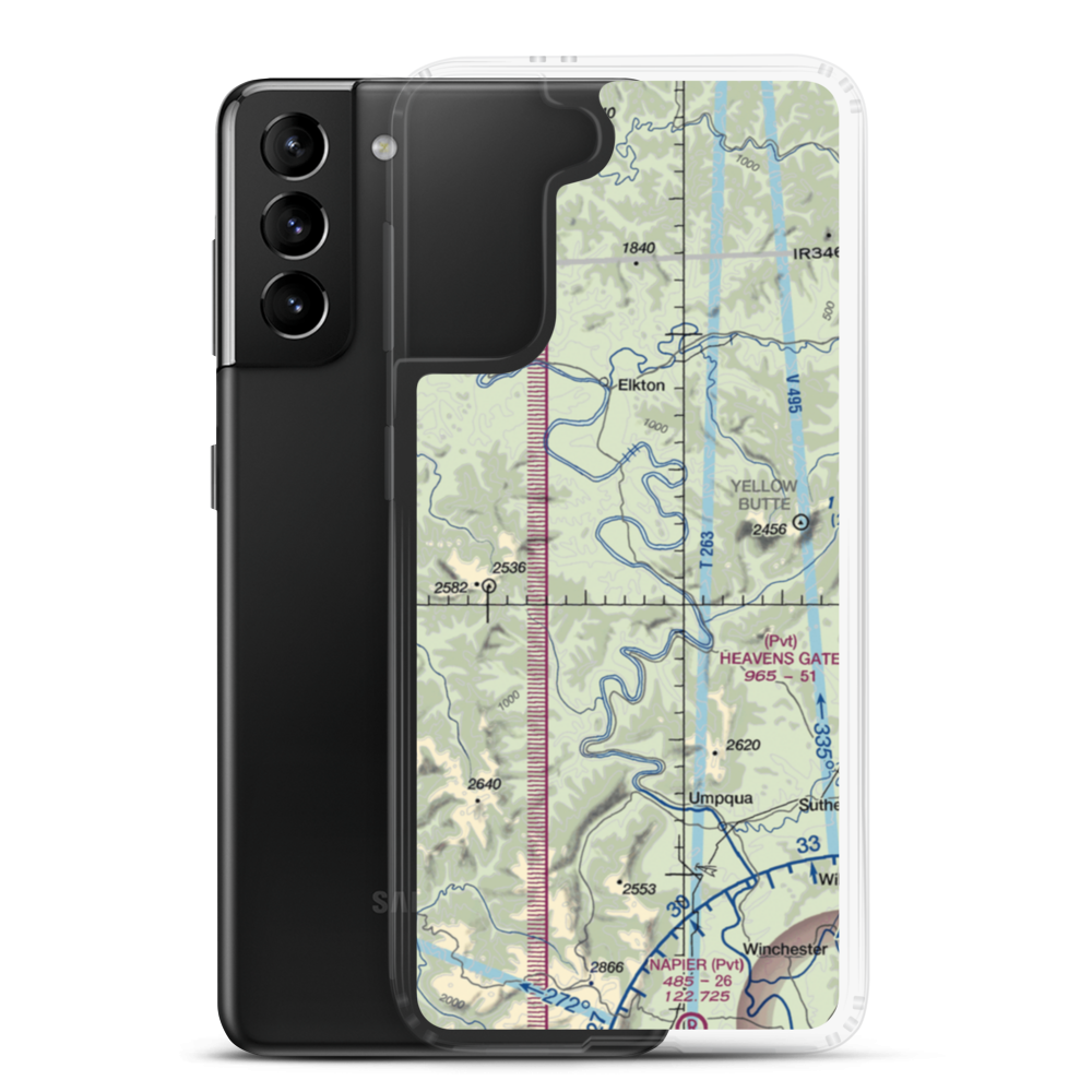 Farm Yard Field (94OR) VFR Sectional Samsung Case Samsung Galaxy S21 Plus model shown