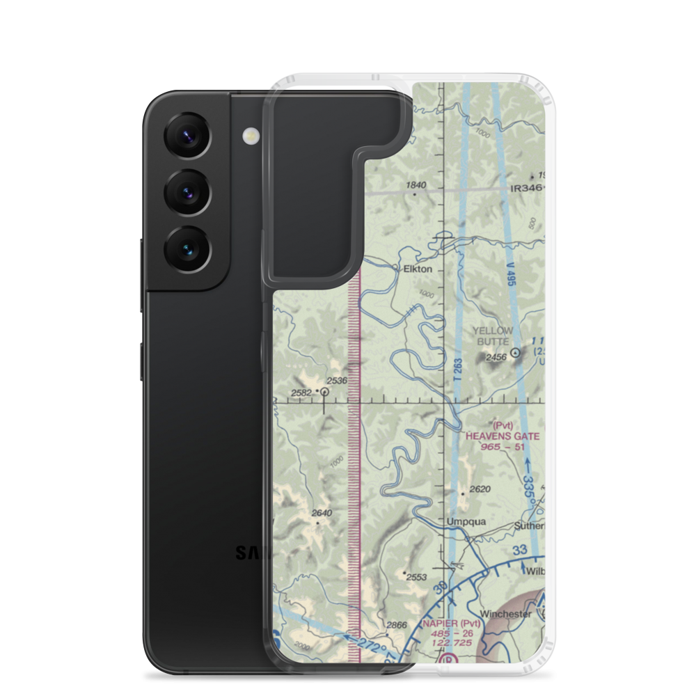 Farm Yard Field (94OR) VFR Sectional Samsung Case Samsung Galaxy S22 model shown