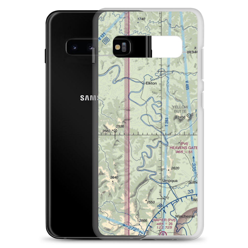 Farm Yard Field (94OR) VFR Sectional Samsung Case Samsung Galaxy S10+ model shown