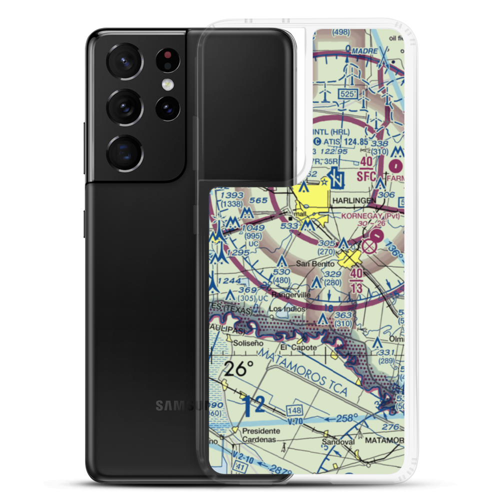 Farmer's Co-Op Airport (US-0235) VFR Sectional Samsung Case Samsung Galaxy S21 Ultra model shown
