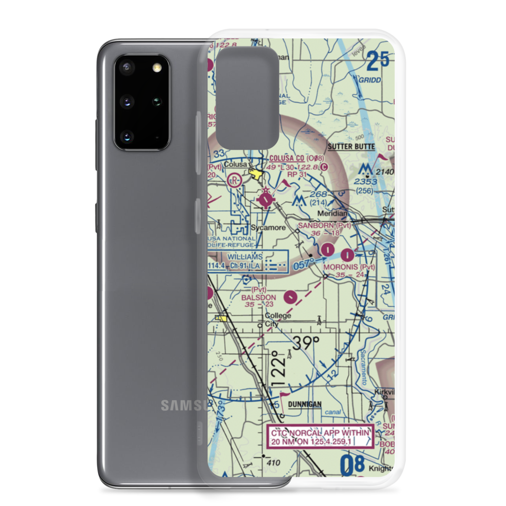 Farnsworth Ranch Airstrip (35CN) VFR Sectional Samsung Case Samsung Galaxy S20 Plus model shown