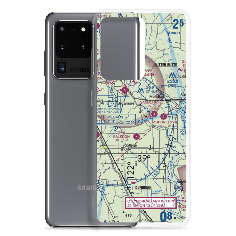 Farnsworth Ranch Airstrip (35CN) VFR Sectional Samsung Case Samsung Galaxy S20 Ultra model shown