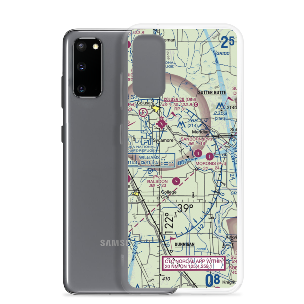 Farnsworth Ranch Airstrip (35CN) VFR Sectional Samsung Case Samsung Galaxy S20 model shown