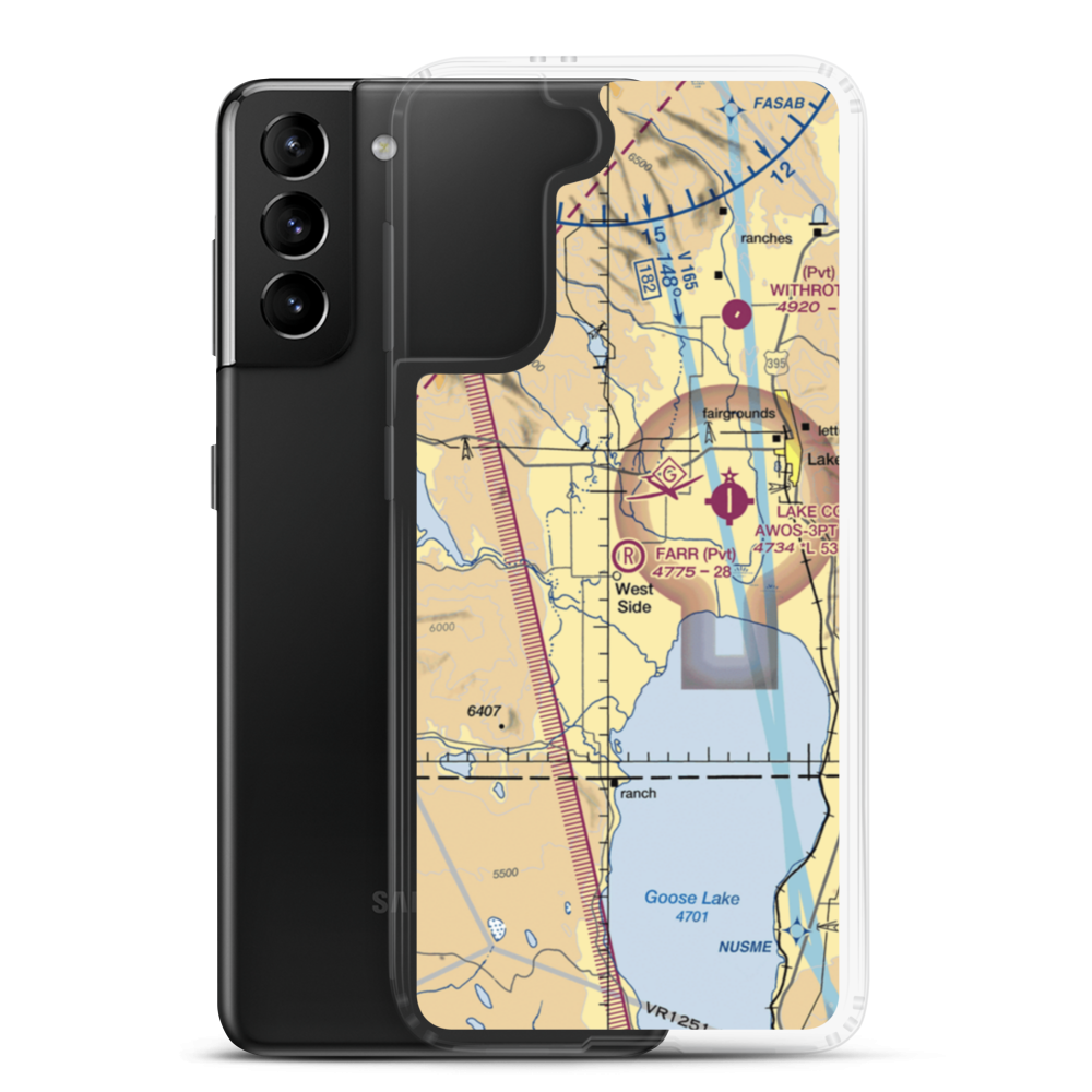 Farr Airport (OR26) VFR Sectional Samsung Case Samsung Galaxy S21 Plus model shown