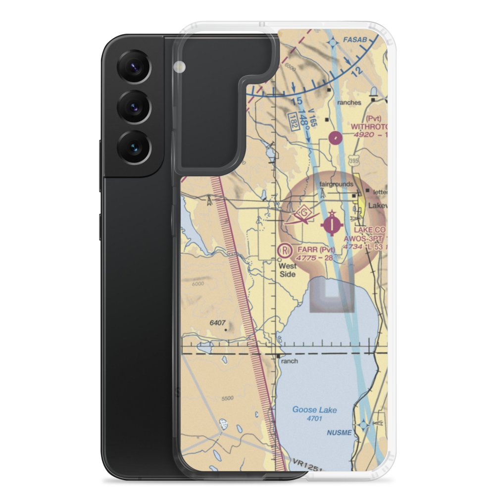 Farr Airport (OR26) VFR Sectional Samsung Case Samsung Galaxy S22 Plus model shown
