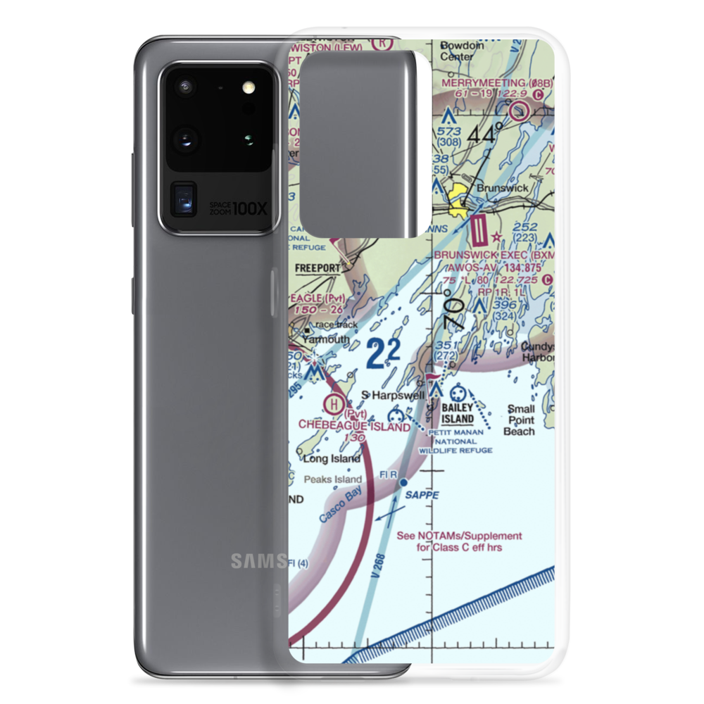 Farr Field (ME33) VFR Sectional Samsung Case Samsung Galaxy S20 Ultra model shown