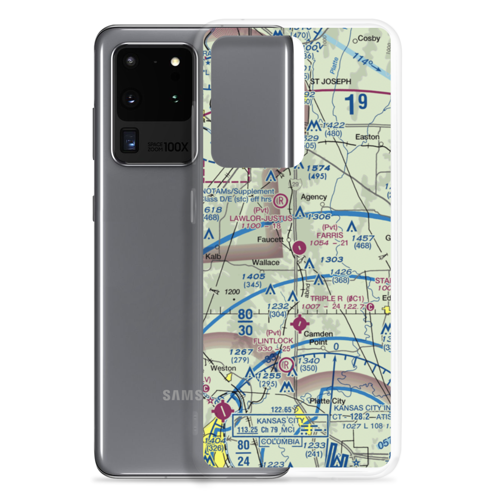 Farris Strip (61MU) VFR Sectional Samsung Case Samsung Galaxy S20 Ultra model shown
