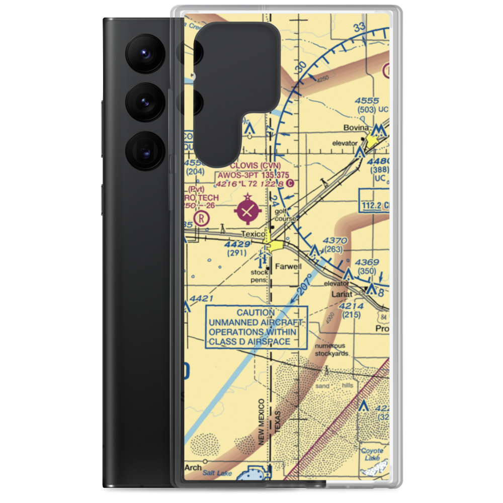 Farwell Spraying Service, Inc Airport (30XS) VFR Sectional Samsung Case Samsung Galaxy S22 Ultra model shown