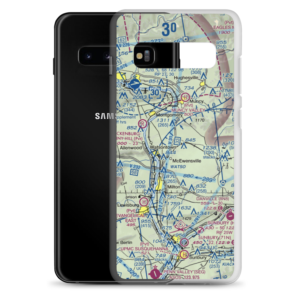 Fauser Ultralightport (7PA5) VFR Sectional Samsung Case Samsung Galaxy S10+ model shown