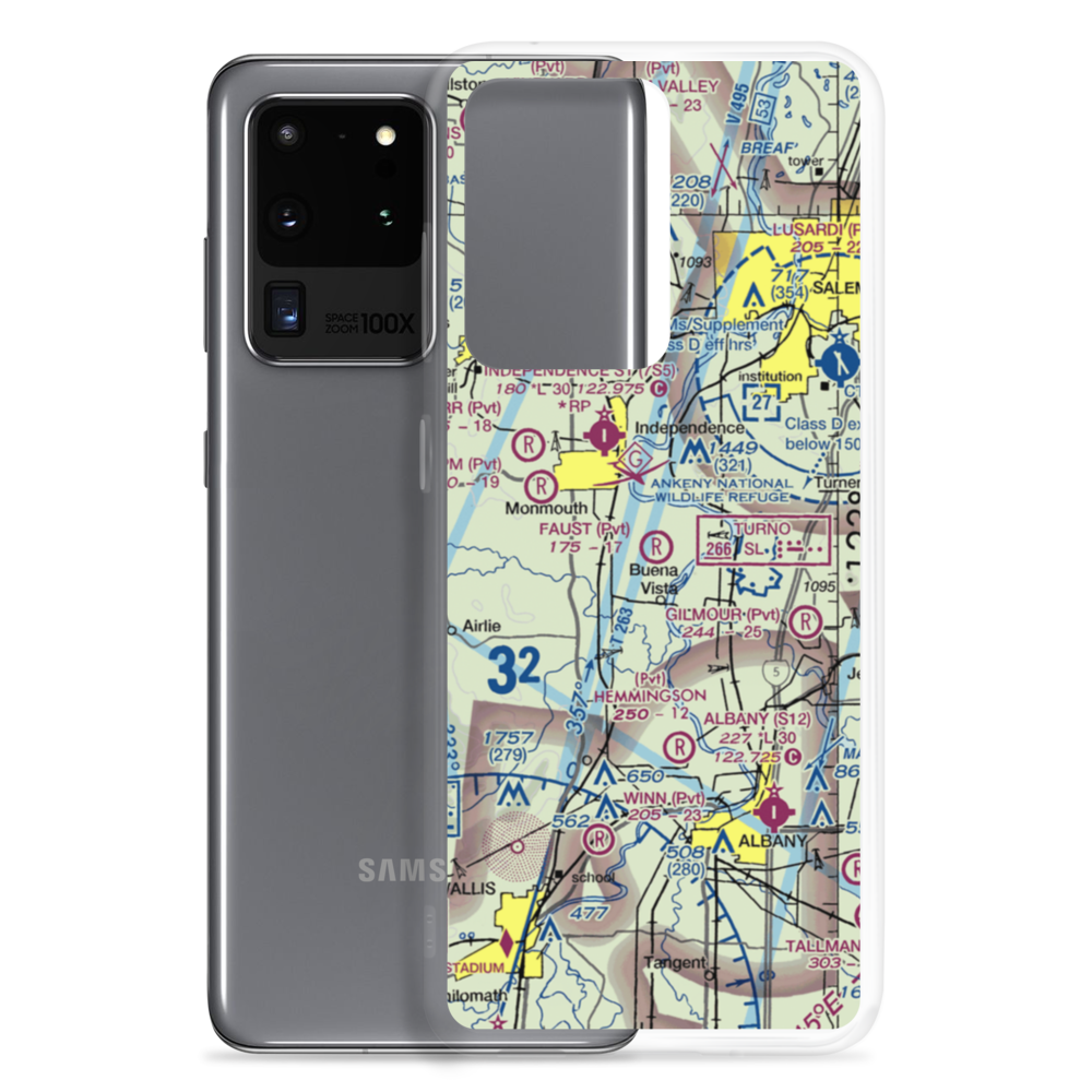 Faust Field Airport (OR77) VFR Sectional Samsung Case Samsung Galaxy S20 Ultra model shown