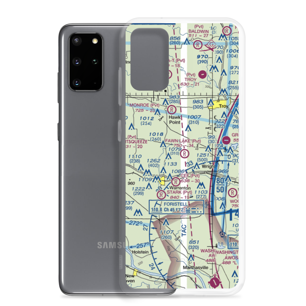 Fawn Lake Airport (2MO7) VFR Sectional Samsung Case Samsung Galaxy S20 Plus model shown
