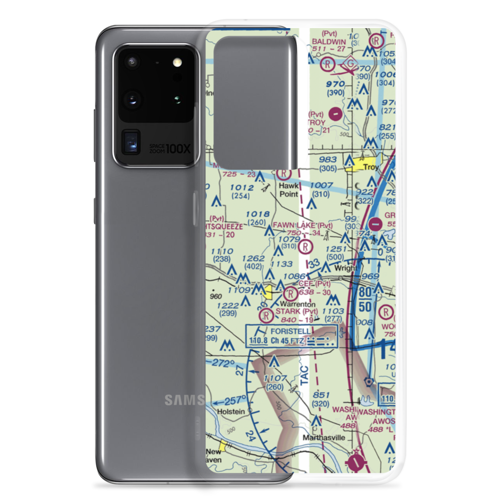 Fawn Lake Airport (2MO7) VFR Sectional Samsung Case Samsung Galaxy S20 Ultra model shown