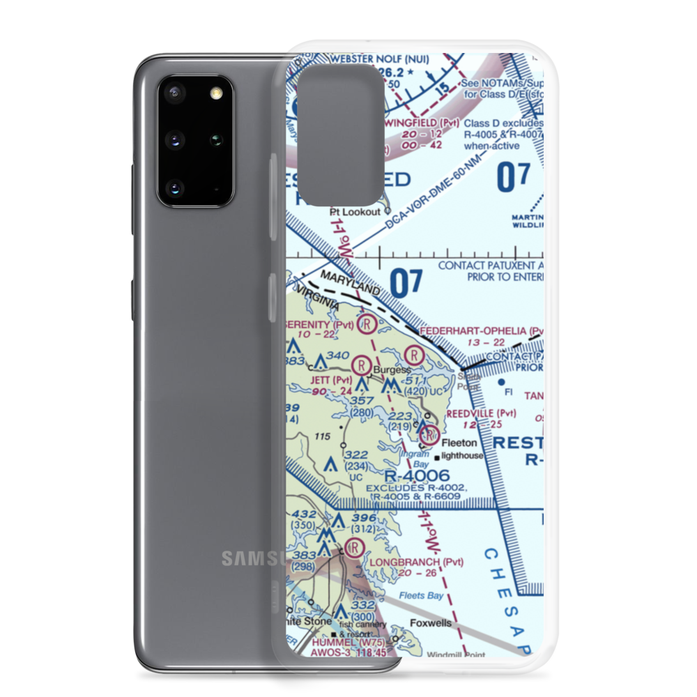 Federhart-Ophelia STOLport (VA99) VFR Sectional Samsung Case Samsung Galaxy S20 Plus model shown