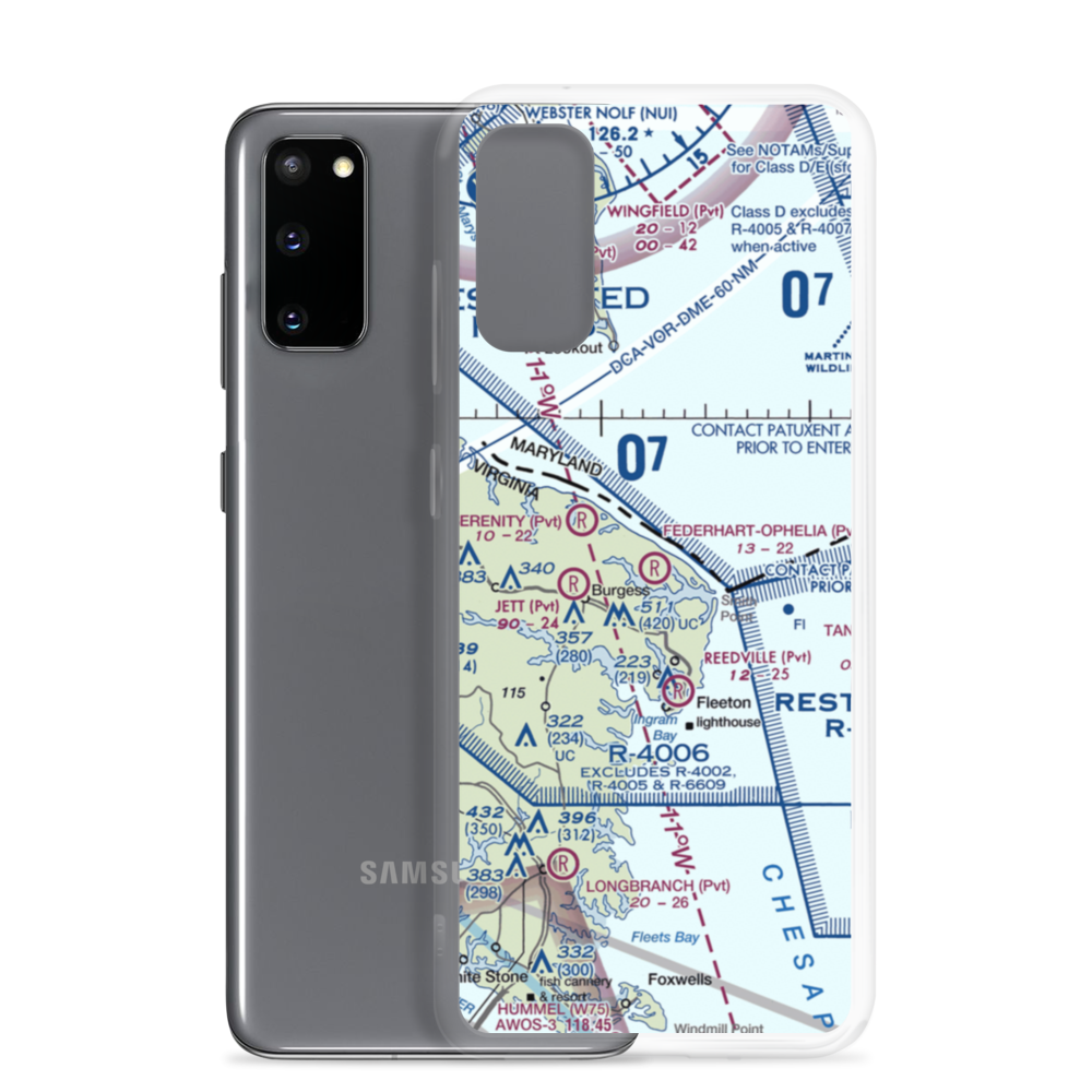 Federhart-Ophelia STOLport (VA99) VFR Sectional Samsung Case Samsung Galaxy S20 model shown