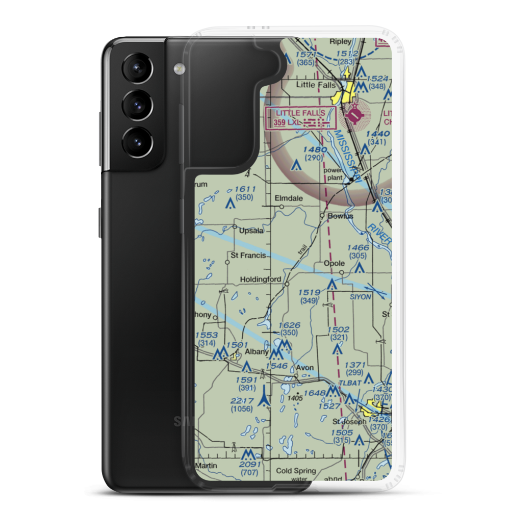 Fedor Airport (MY57) VFR Sectional Samsung Case Samsung Galaxy S21 Plus model shown