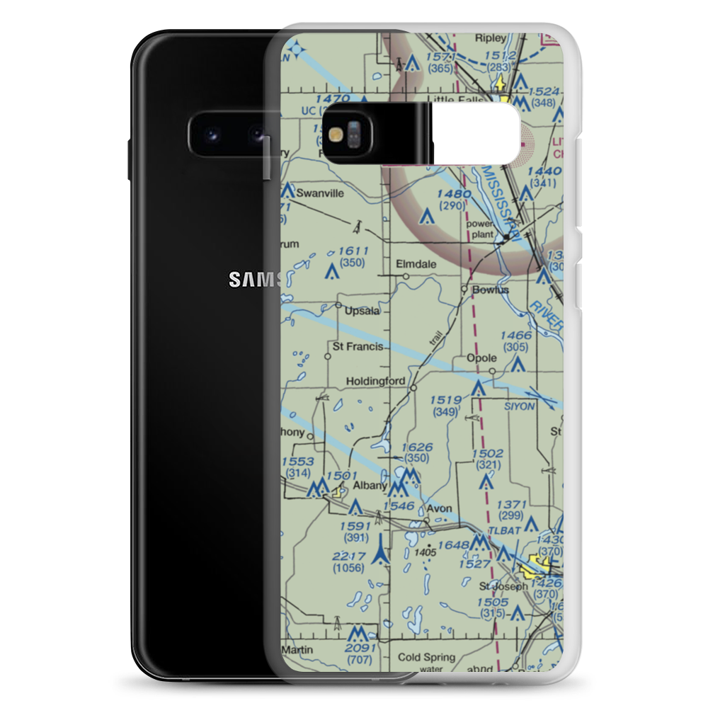 Fedor Airport (MY57) VFR Sectional Samsung Case Samsung Galaxy S10+ model shown