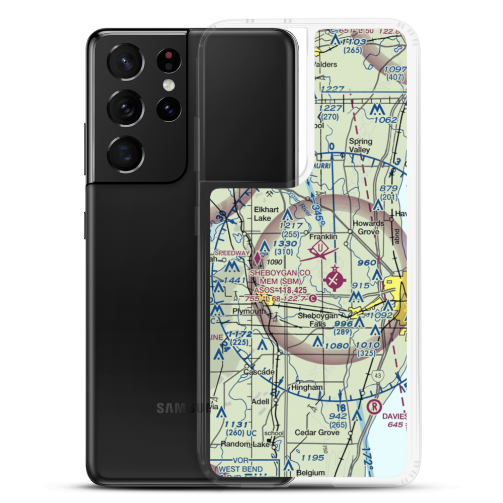 Feldmann Field (4WI6) VFR Sectional Samsung Case Samsung Galaxy S21 Ultra model shown